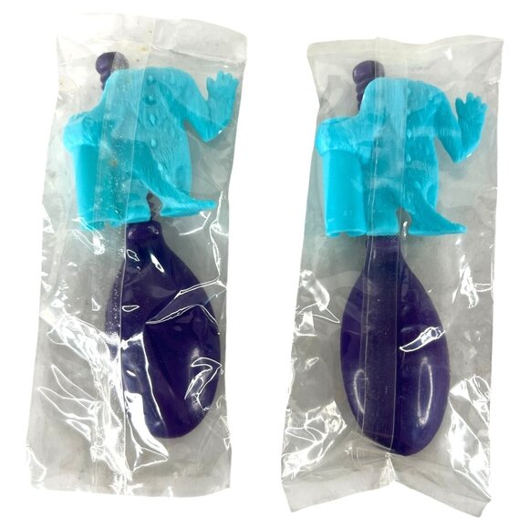 Disney Monsters Inc. Sulley Spinninh Spoon Set Of 2 Kelloggs New Unopened Sealed - Picture 2 of 6